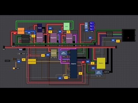 Computer In Sebastian Lague's Digital Logic Sim