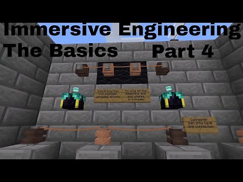 Minecraft | Immersive Engineering | The basics - Part Four | Relays / Connectors / Capacitors
