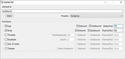 Clumsy 0.6 Lag Simulation Tool (Windows) file