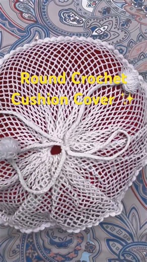 Crochet Round Pillow Cover | “Beautiful Home Decor”