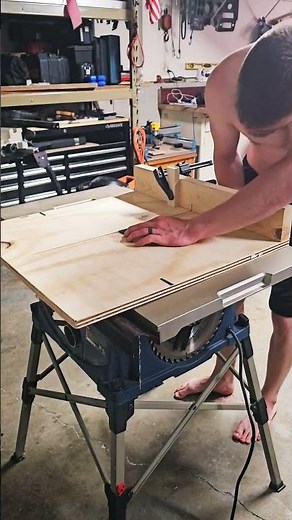 Cutting plexiglass for a new product.