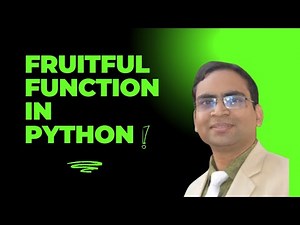 Fruitful function in Python