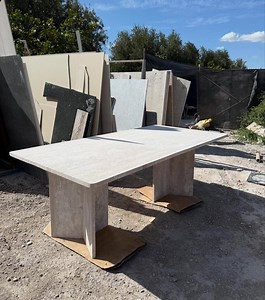 Rectangular Travertine Dining Table, Rectangular Marble Table, Travertine Table, Rectangular Dining Table, Marble Dining Table - Etsy UK