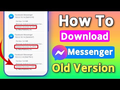 How to download messenger old version app - facebook messenger oldest version free download