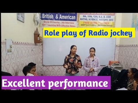 Role play of Radio jockey ll Excellent performance ll english speaking activity.
