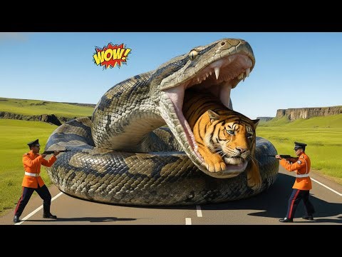HEROIC RESCUE TEAM Battles GIANT SNAKE to Save Tiger Under a DEADLY SURVIVAL Attack