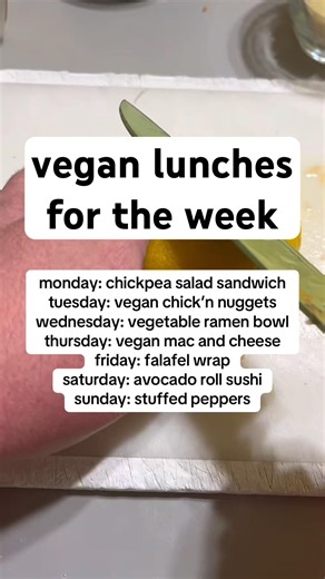 vegan lunch ideas for the week #veganfood
