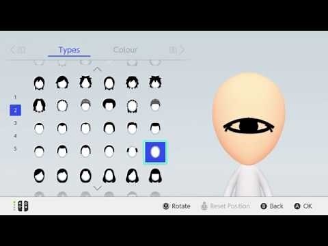Mii Maker . Eye / Cyclop . Nintendo Switch . Free Tutorial