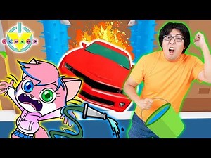 Roblox ESCAPE THE CAR WASH OBBY Let's Play with Ryan's Daddy Vs Alpha Lexa