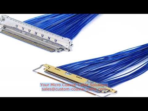 38 AWG 40 pin connector for laptop hinge IPEX 20496-R50T-30 how to do coaxial connectors Compact Med