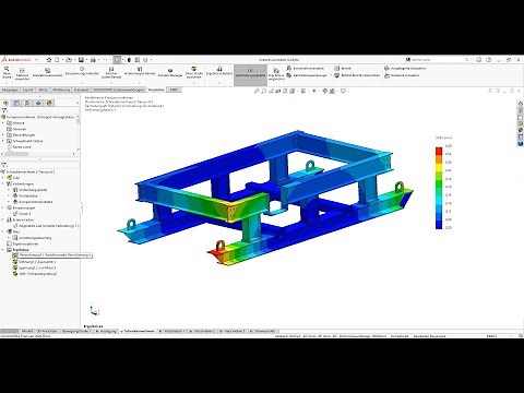 Structural Analysis with SOLIDWORKS Simulation of a steel frame designed with SolidSteel parametric