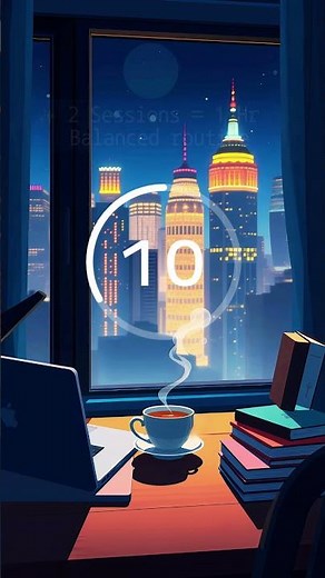 30s Intro 🍅 Pomodoro 25+5+25+5 | Brown Noise + Lofi Study Break #pomodorotimer #brownnoise