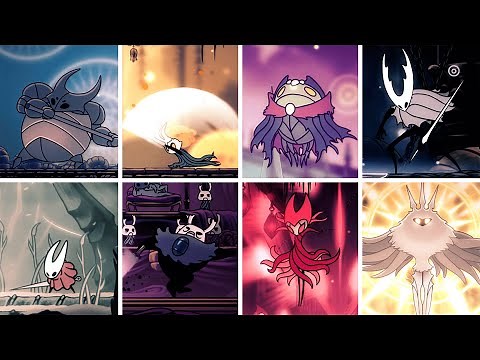 Hollow Knight - All Bosses & All Endings (No Damage)