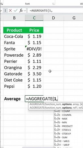 Master the Aggregate Function in Excel | Simplify Your Data Analysis!