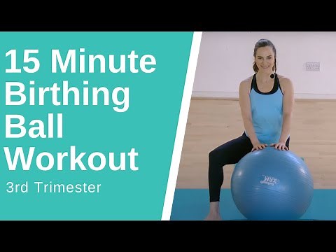 Third Trimester |15 minute Birthing Ball Workout | Powerful Pregnancy | Jane Wake