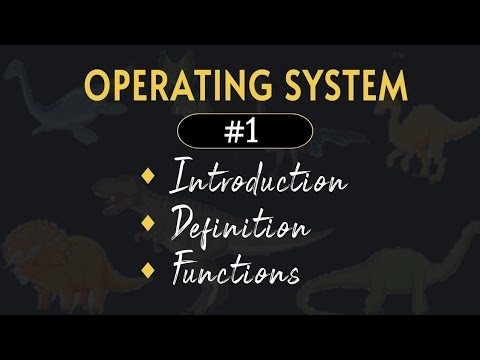 Operating system introduction | Functions of Operating system