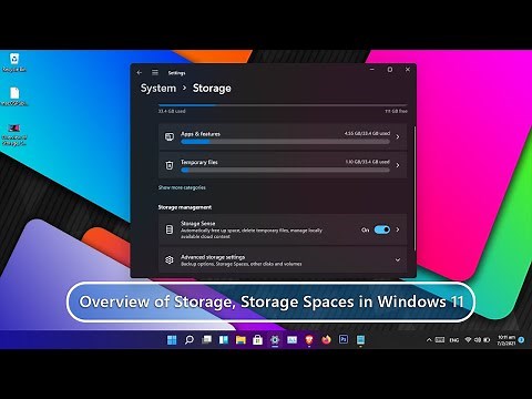 Overview of Storage, Storage Spaces in Windows 11 24H2?