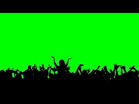 Concert Crowd Green Screen [4k]