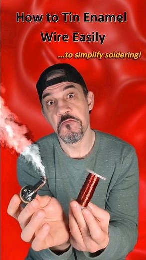 How to tin enamel wire to solder easily