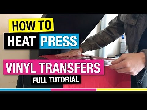 How to Heat Press Heat Transfer Vinyl HTV