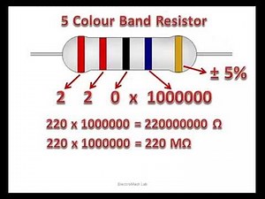 How To Find 5 Colour Resistance Value