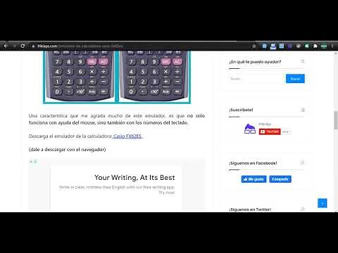 App y emulador para calculadora científica Casio