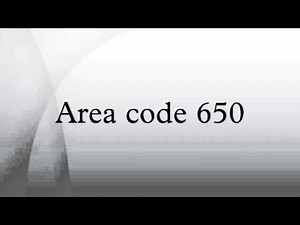 Area code 650
