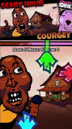 Friday Night Funkin' Scary Hour: A Silly Halloween (Courgey) #shorts #fnf