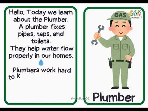 We Will Learn Plumber for Kids | Community Helpers | Educational Video |