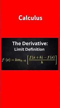 First Principles of Differentiation Fast | Calculus