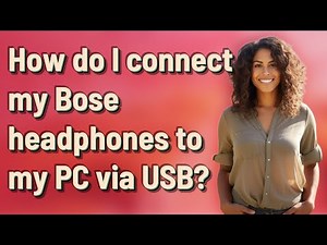 How do I connect my Bose headphones to my PC via USB?