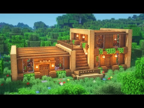 Minecraft: How to Build a Wooden House | Simple Survival House Tutorial
