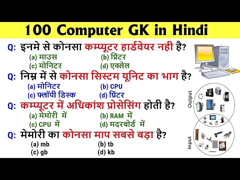 100 Computers and IT MCQs | Basic Computer Questions and Answer | Computer GK | Computer GK in Hindi
