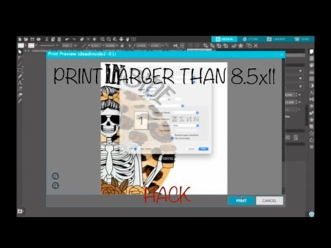 HOW TO PRINT LARGER THAN 8.5x11 for Sublimation!
