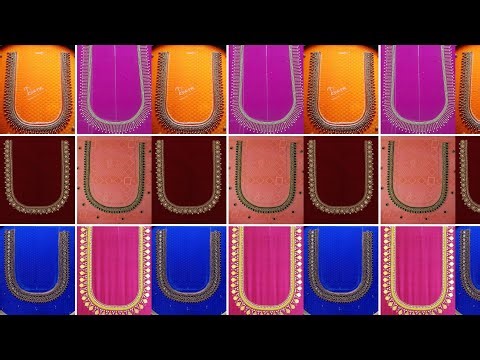 Simple Aari Work Blouse Designs|Unique aari work blouse back design|blouse back neck design|blouse