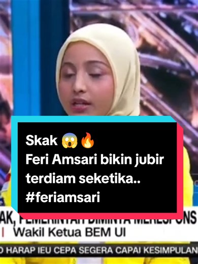 Feri Amsari Bikin Jubir Terdiam Seketika - Skak Debat