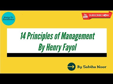 Henry Fayol's 14 Principles of Management | Tricks To Remember Principles | Sabiha Noor