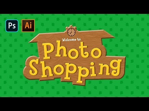 Comment créer le logo d'Animal Crossing ! [Tuto Photoshop & Illustrator]