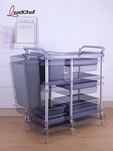 3-TIER UTILITY SERVING CART: ORGANIZE YOUR SPACE!
