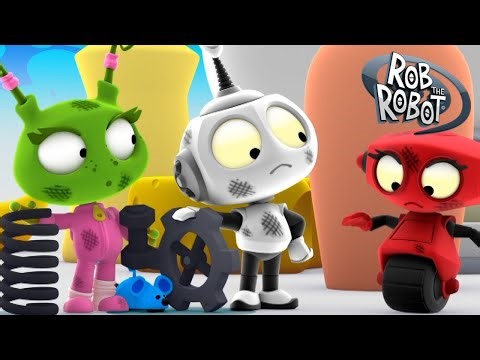 Muddy Trouble at Scrubadub Planet! 🧼 | Rob The Robot | Preschool Learning
