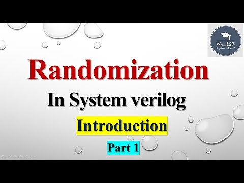 Randomization in #systemverilog | PART-1 | Introduction to #randomization| #oop #vlsi #verification