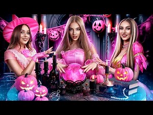 Only Pink Color Challenge Party! Dress to Impress with Halloween Costumes