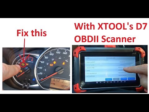 Using XTOOL D7 OBDII Scanner To Fix Check Engine Light Codes P0441, P0455