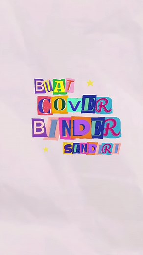 Buat Desain Cover Binder Kreasimu Sendiri