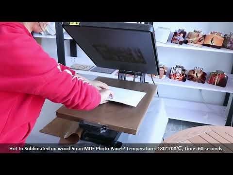 How to sublimate Heat Press On MDF Wood LOVE photo panel?