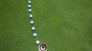 I tested putting with a line on my golf ball, and now I'm never going back