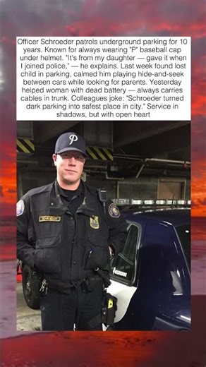 OFFICER SCHROEDER AND HIS BASEBALL CAP🚔⚾️