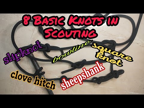 8 Basic knots in Scouting