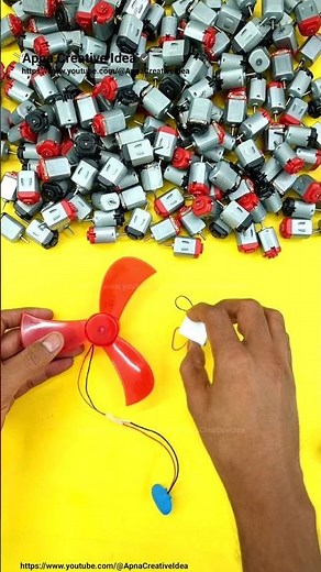 Spinning LED Light Using DC Motor #shorts #ytshorts #youtubeshorts #led