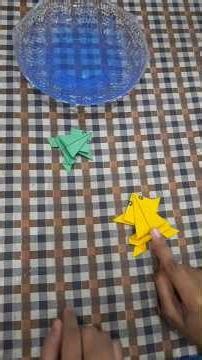 Paper frog DIY||How to make paper frog #ytshorts #viralshorts #shortsfeed